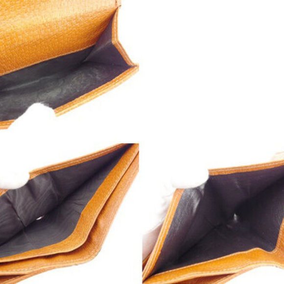 Gucci Wallet Purse Folding wallet GG Beige Brown Woman Authentic Used Y4135 - Picture 6 of 6